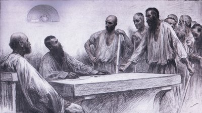 Die Arbeiter im Weinberg von Eugene Burnand