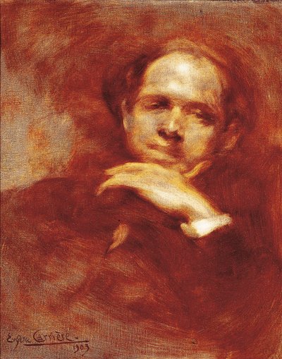 Porträt von Pau Casals, Cellist, Dirigent und spanischer Komponist (1876-1973) 1903 von Eugène Carrière