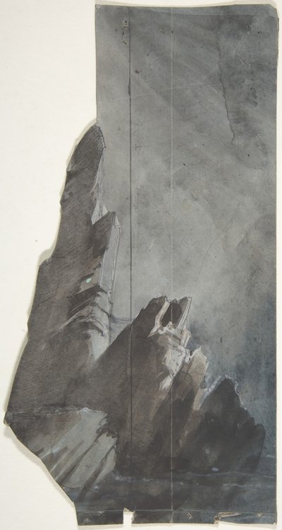 Entwurf für ein Bühnenbild von Eugene Ciceri