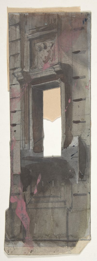 Entwurf für ein Bühnenbild an der Opéra, Paris, 1828-90 von Eugene Ciceri