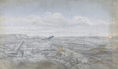 Entwurf für ein Bühnenbild an der Opéra, Paris, 1830-90 von Eugene Ciceri