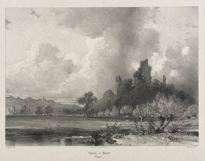 Malerische und romantische Reisen im alten Frankreich. Bretagne: Château de Penhoet von Eugene Ciceri