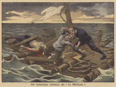 Ein neues Floß der Medusa (Farblithografie) von Eugene Damblans