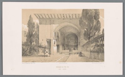 Kiosk von Fin Garden in Kashan von Eugene Flandin
