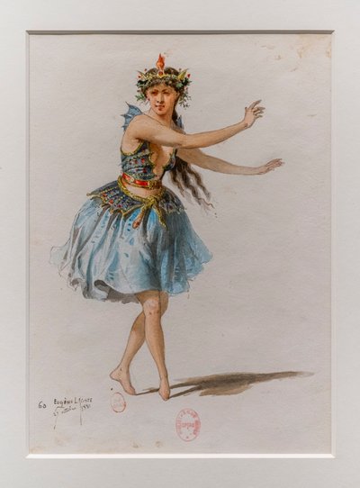 Die Korrigane. Ballett von Charles-Marie Widor, Kostümmodell von Eugene Lacoste