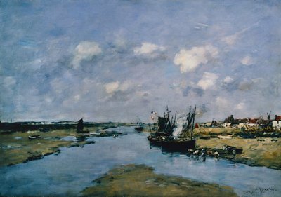 La Canche bei Ebbe, Etaples von Eugene Louis Boudin