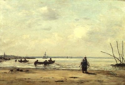 Ebbe bei Honfleur, ca. 1864-66 von Eugene Louis Boudin