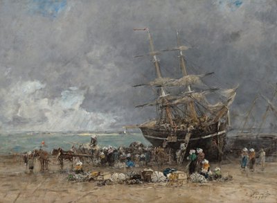 Rückkehr des Terre-Neuvier, 1875 von Eugene Louis Boudin