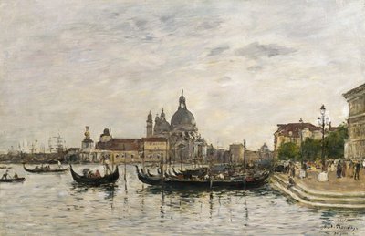 Santa Maria della Salute und die Dogana, Venedig von Eugene Louis Boudin