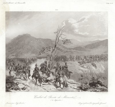 Kampf von Puerto de Miravete von Eugene Louis Lami