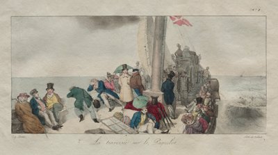 Erinnerungen an London: Überfahrt mit dem Postboot von Eugene Louis Lami