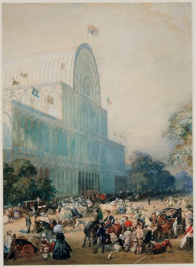 Die Einweihung des Kristallpalastes, 1851 von Eugene Louis Lami