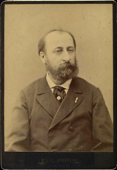 Camille Saint-Saëns, französischer Komponist, Dirigent, Organist und Pianist, späte 19. Jahrhundert von Eugene Pirou