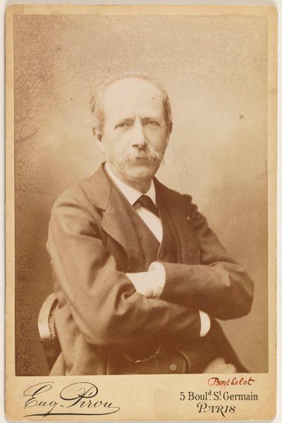 Porträt von Berthelot (Pierre Eugène Marcellin), (1827-1907), Chemiker von Eugene Pirou