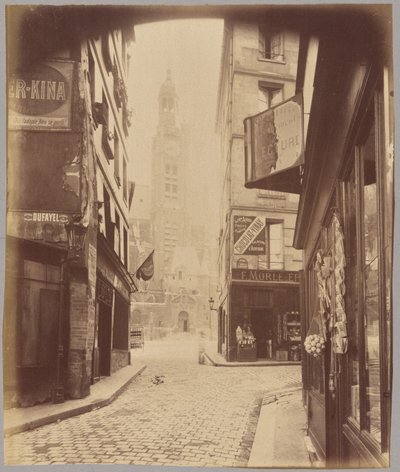 Saint-Étienne-du-Mont, rue de la Montagne Sainte-Geneviève von Eugène Atget