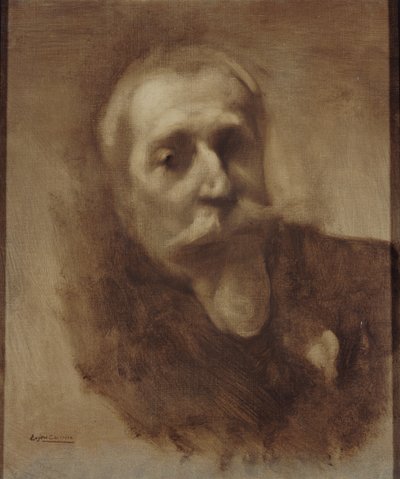 Porträt des Dichters, Journalisten und Romanautors Anatole France 1844-1924, um 1900 von Eugène Carrière