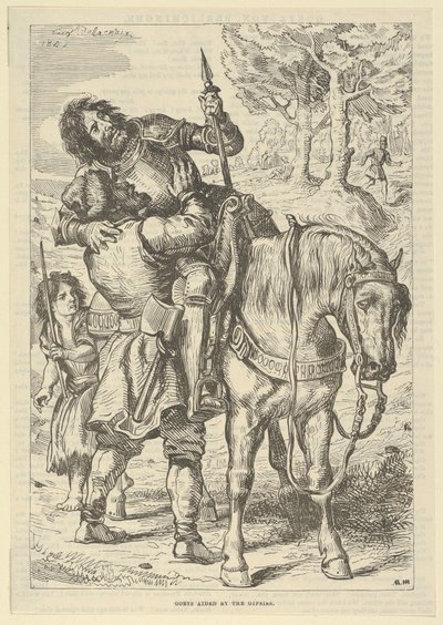 Goetz unterstützt von den Zigeunern, nach 1845 von Eugène Delacroix