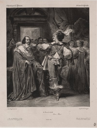 Chroniken von Frankreich: Szene der Fronde - Der Prinz von Condé von Eugène François Marie Joseph Devéria