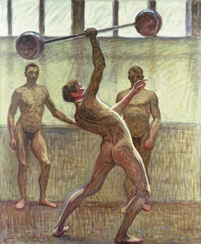 Gewichteheben mit einem Arm Nummer 2, 1914 von Eugène Jansson