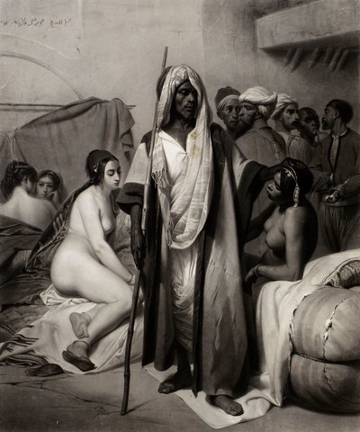 Der Sklavenhändler, ca. 1835 von Eugène Jazet