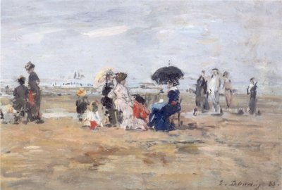 Trouville, Strandszene von Eugene Louis Boudin