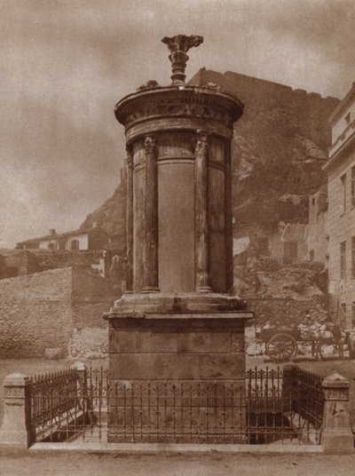 Denkmal für Dionysos, Gott des Weines, errichtet in Athen 335-34 v. Chr. von Lysikrates zur Feier des Sieges seines Teams in den Theaterwettbewerben von European Photographer