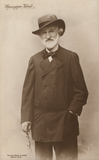 Porträt von Giuseppe Verdi, Opernkomponist von European Photographer