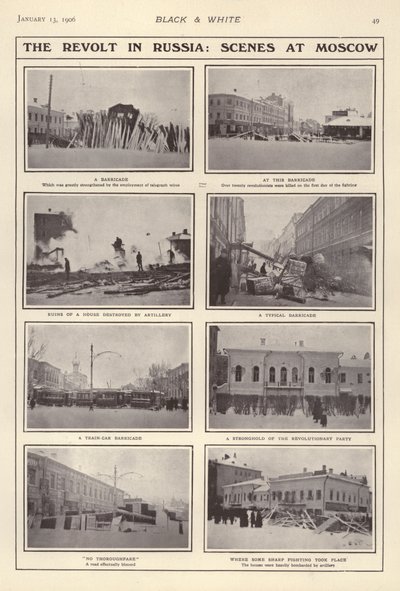 Der Aufstand in Russland, Szenen in Moskau von European Photographer