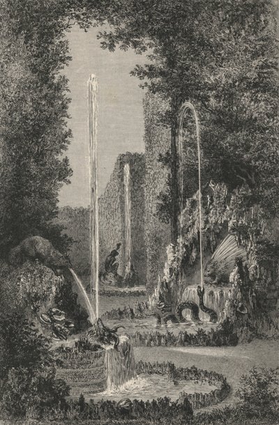 Alter Irrgarten von Versailles (Stich) von European School