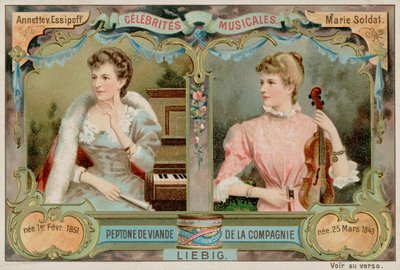 Annette von Essipoff und Marie Soldat von European School