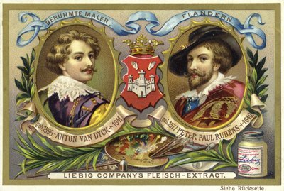 Antony van Dyck und Peter Paul Rubens, flämische Künstler von European School