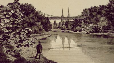 Antwerpen: Vue Prise au Parc (Lithografie) von European School