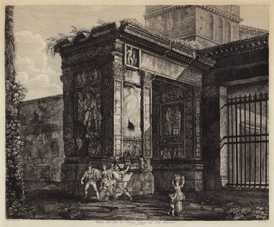 Bogen des Septimius Severus und Forum Boarium, Rom, Italien von European School