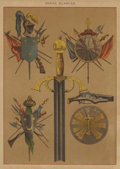 Armas Blancas (Farblithografie) von European School