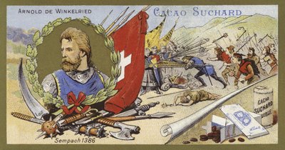 Arnold von Winkelried und die Schlacht bei Sempach, Schweiz, 1386 von European School