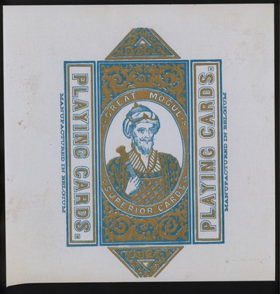 Kunstwerk für Spielkarten (Lithografie) von European School