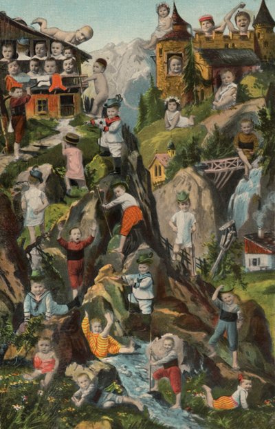 Babys in den Bergen von European School