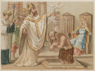 Taufe von Chlodwig I., König der Franken, am Weihnachtstag 496 von European School