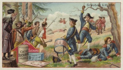 Schlacht bei Grauholz, Schweiz, 6. März 1798 von European School