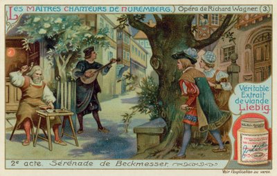 Beckmesser serenadiert Magdalena, verkleidet als Eva von European School