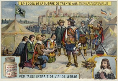 Bernhard von Sachsen-Weimar erhält die Schlüssel zur Stadt Breisach, 1638 von European School