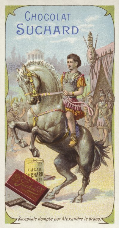 Bucephalus gezähmt von Alexander dem Großen von European School