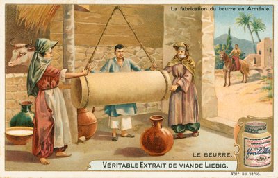 Butter, Liebig-Karte, frühes 20. Jahrhundert von European School