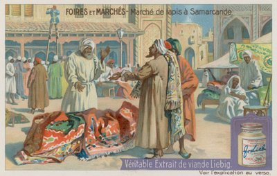 Teppichmarkt in Samarkand von European School