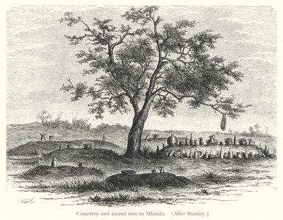 Friedhof und heiliger Baum in Mbinda von European School