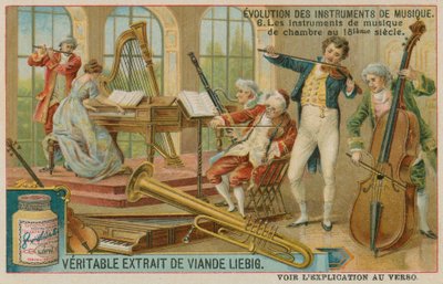 Kammermusikinstrumente aus dem 18. Jahrhundert von European School