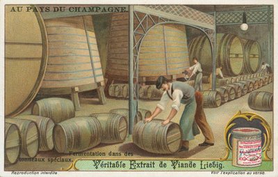 Champagner, Liebig-Karte, frühes 20. Jahrhundert von European School