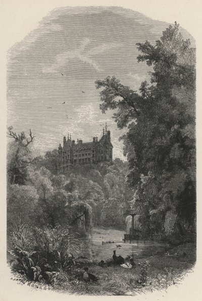 Schloss Mouchy (Gravur) von European School