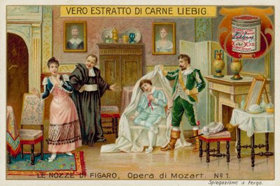 Cherubino, der Graf, Susanna und Basilio von European School