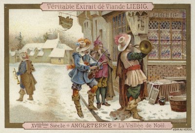 Heiligabend in England, 18. Jahrhundert von European School